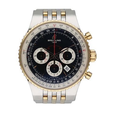 breitling pre-owned montbrillant chronograph automatic black|Breitling Pre.